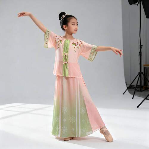 六一古典舞蹈服女童古风