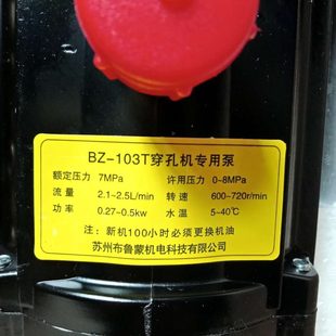 103T 打孔机金马宝玛穿孔机专用高压水泵苏州申耀水泵BZ