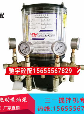 三一搅拌机站主机黄油泵四出口电动油脂润滑泵维东4WDBM12244F