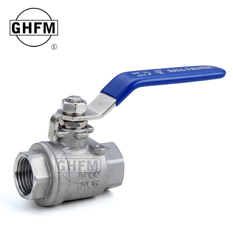 316不锈钢2片式内丝球阀二片式内螺纹球阀2pc丝扣4 6分1寸Q11F16