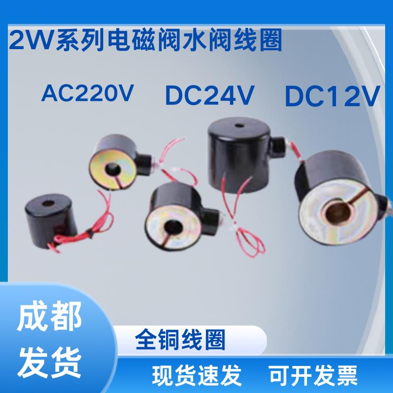 2W通用全铜线圈带铁壳电磁阀水阀气阀AC220VDC24V2分4分6分DC12V