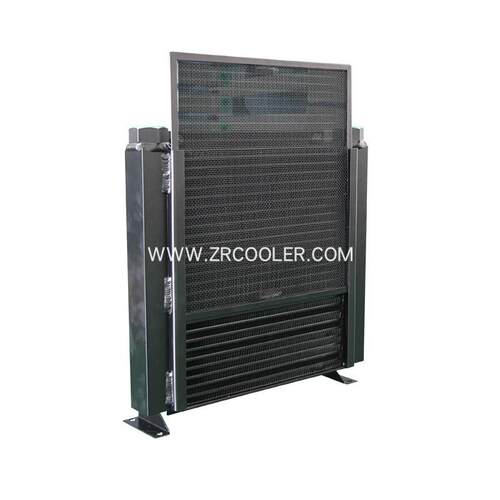 新款带防尘网罩液压油风冷却器ZFF25C风冷式油散热器换热器zr包邮