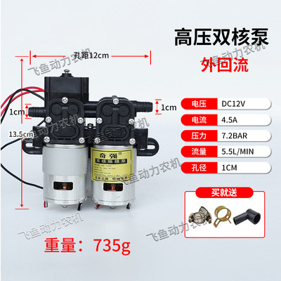 新品12V电动喷雾器水泵电