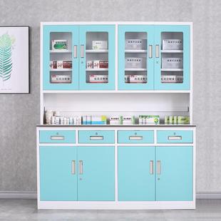 医院诊所西药柜医务室配药柜幼儿园药品柜医药柜子不锈钢药柜药架