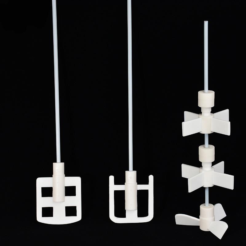 供应聚四氟乙烯搅拌棒双层推进式螺旋桨三叶四叶四氟搅拌棒