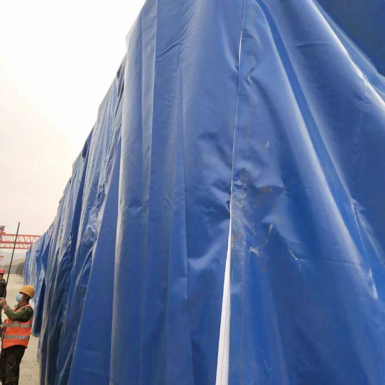 预制桥梁蒸汽养护棚 建筑工地遮阳篷  镀锌管立柱收缩篷