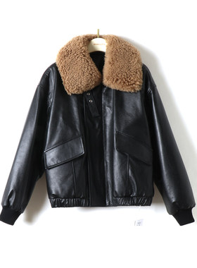 【YUAN】MINGSIKA/名斯卡 新款皮衣#5AM353-P2885