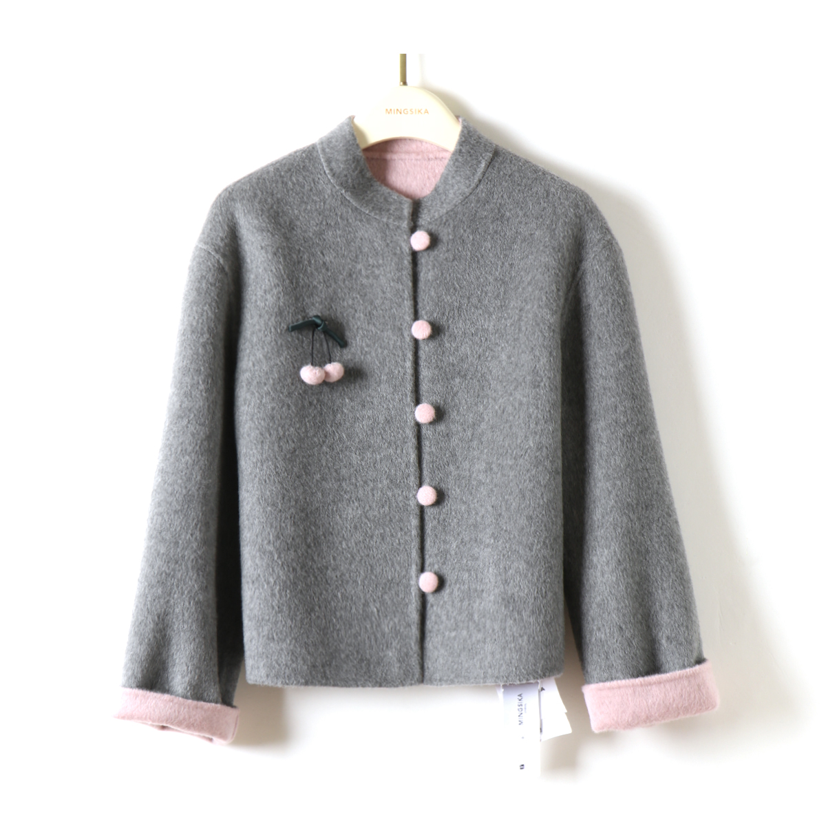 【廖廖粉丝专享】MINGSIKA/名斯卡 新款短外套#5AM580-25243