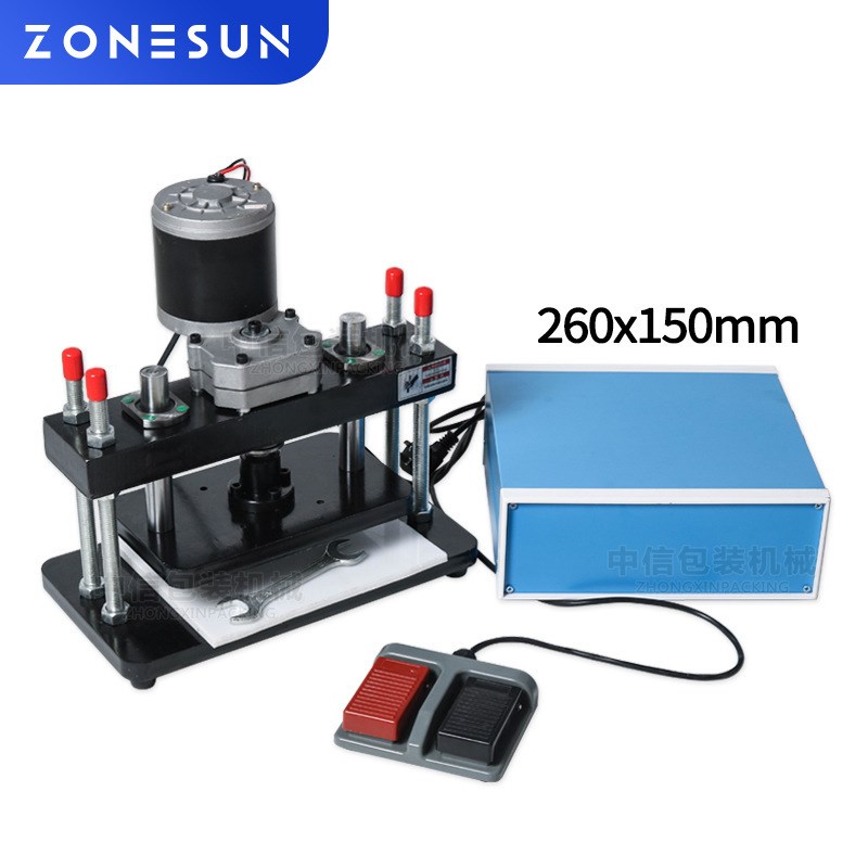 ZONESUN 26X15Cm电动刀模机 皮革模切机 照片纸PVC/EVA刀模切模机