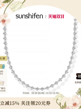 SunshifenThe lattice窗棂系列满圈三福花项链