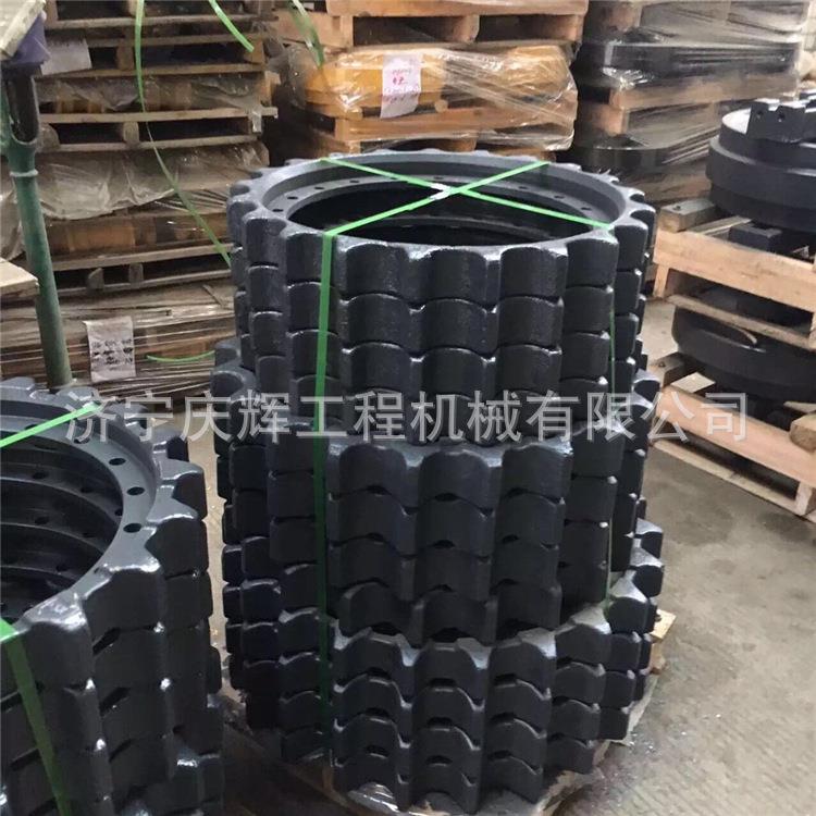 E120B E200B E215挖掘机驱动齿 链板 支重轮 引导轮 钩机履带板