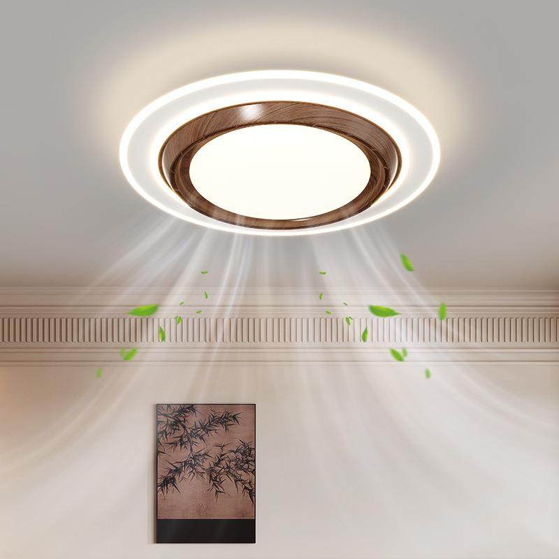 新款全光谱护眼无叶风扇灯客厅卧室静音电扇灯现代简约风扇吸顶灯