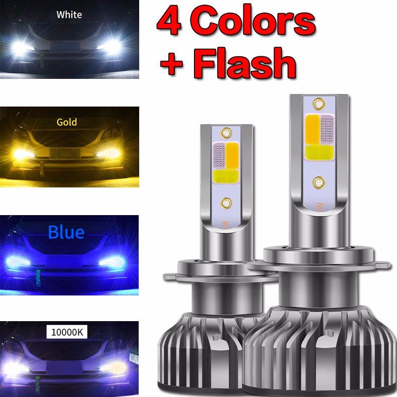 F2五模式汽车LED大灯H1 H3 H4 H7 9005 HB3 HB4 H8 H11 前大灯泡