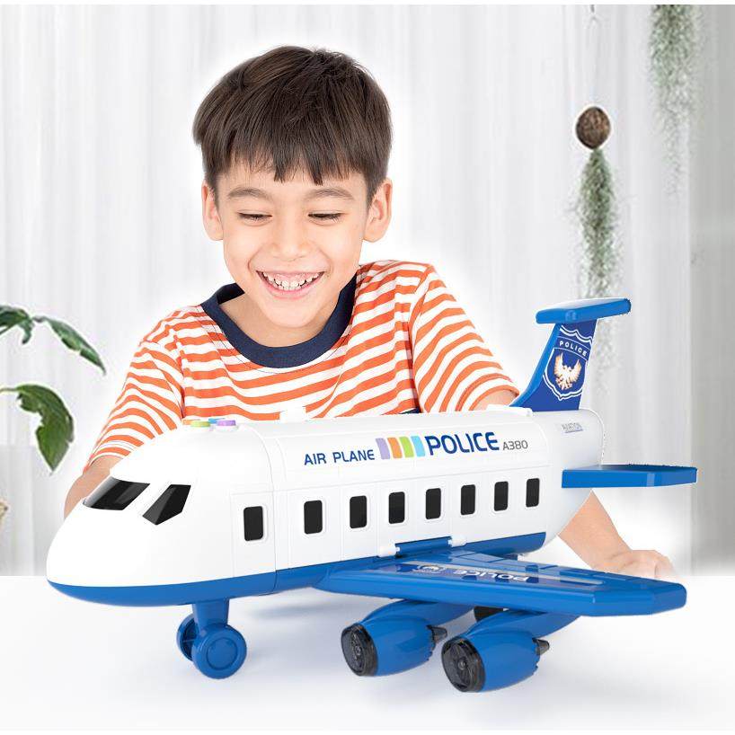 新款儿童玩具大号飞机收纳场景吊机弹射耐摔益智多功能玩具车模型