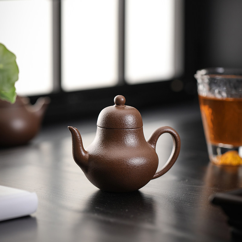 原矿紫砂壶西施壶半手工泡茶壶单壶高端精品小容量覆古送礼家用