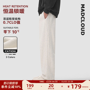 迈克罗德 运动卫裤 冬季 加绒加厚松弛感男士 保暖休闲裤 MAD官方