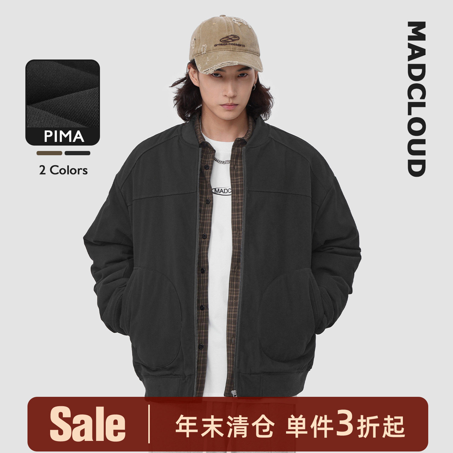 MAD冬美式复古保暖棉衣MADCLOUD图片