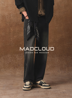 MAD官方 | 迈克罗德 13oz重磅高街潮牌牛仔裤男美版Vintage经典色