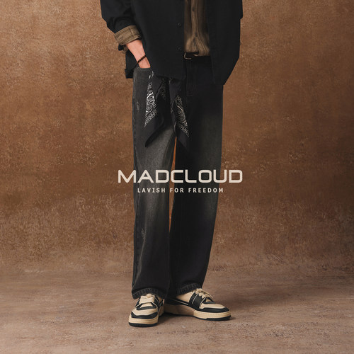 MAD美版13oz重磅高街牛仔裤