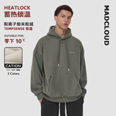 迈克罗德 美式 冬季 MAD官方 保暖打底帽衫 加绒加厚连帽卫衣男