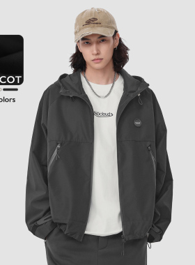 MAD官方 | 迈克罗德 户外三防硬壳春秋美式上衣男士夹克连帽外套