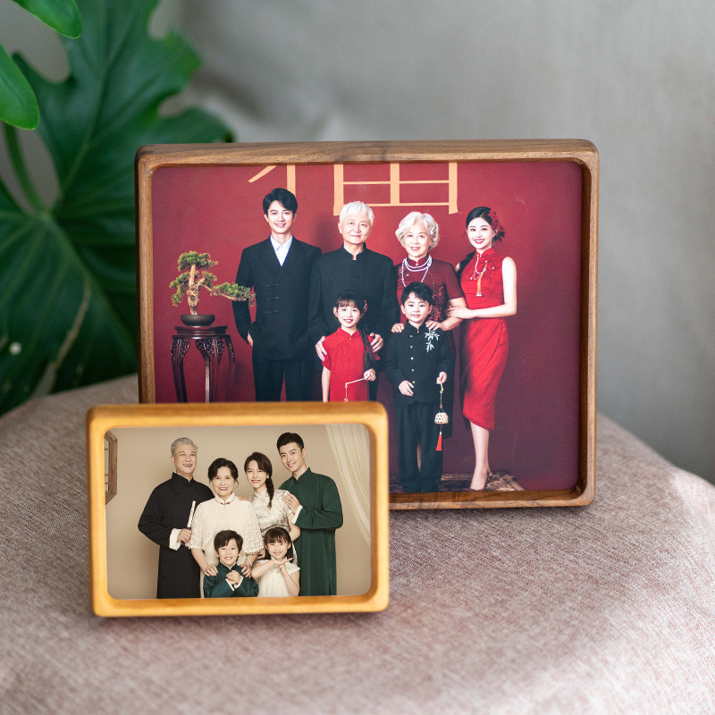 全家福实木定制现代简约相框摆台