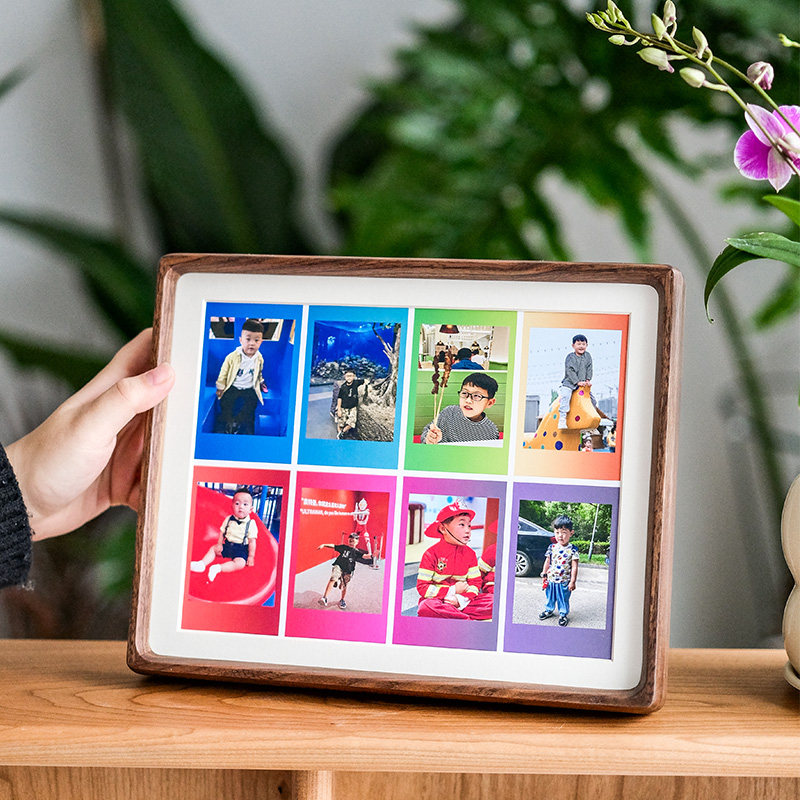 diy‘相框摆台实木拍立得高级感