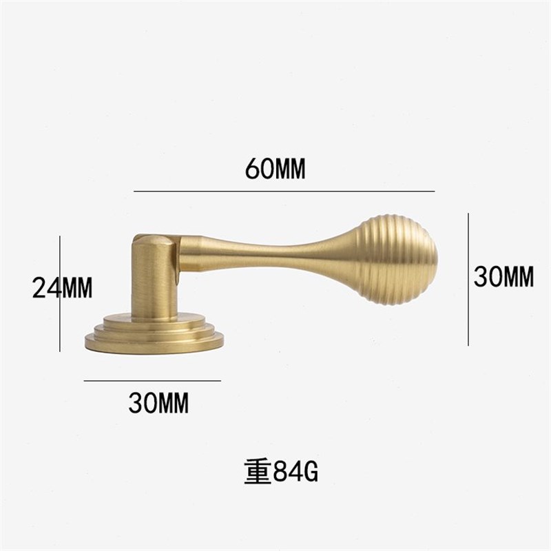 不止黄铜法式轻奢原创衣柜门把手橱柜子抽屉高档个性X金色圆球拉