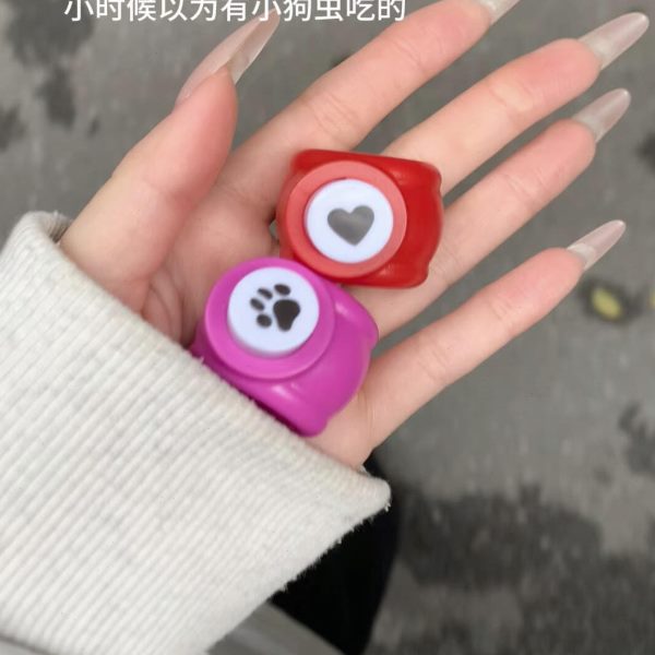 掌爱心印花儿童手工DIY相册标本熊打孔植物创意模具压花器邮票器