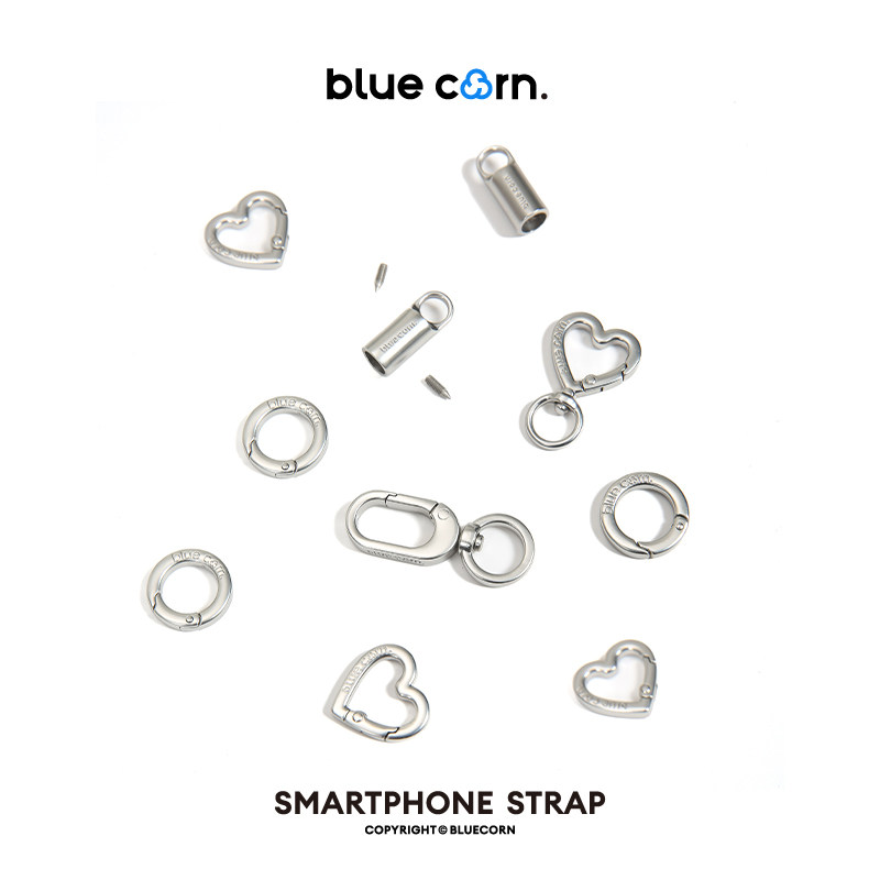 【bluecorn】蓝色苞米哑银五金配件合集通用百搭爱心皮蛋可拆