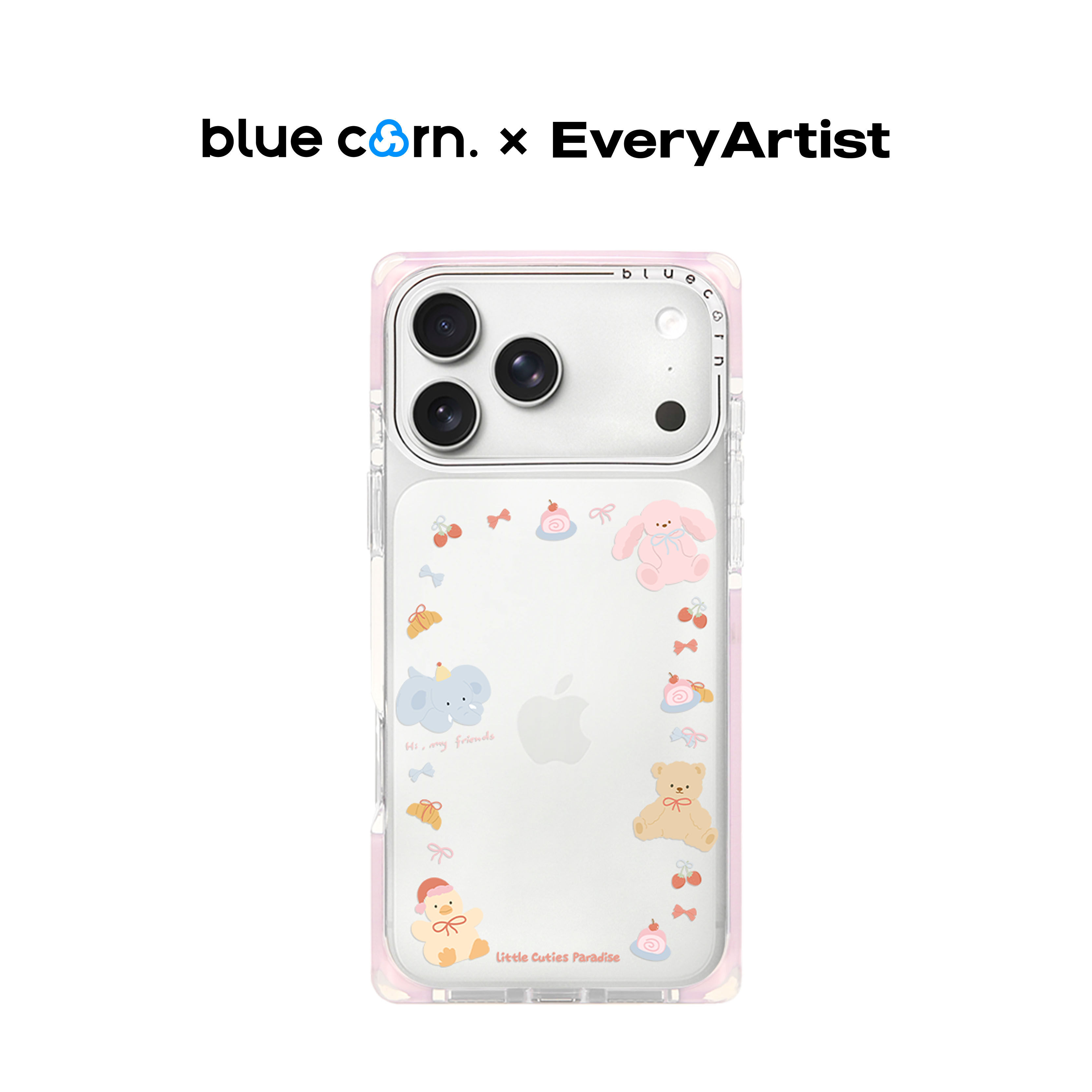 bluecorn蓝色苞米原创奶熊小象贴纸适用于iPhone 17/16/15 PROMAX magsafe镜面磁吸防摔全包手机壳保护套,3C数码配件,手机保护套/壳,淘宝优惠券,粉丝福利购,淘宝优惠卷