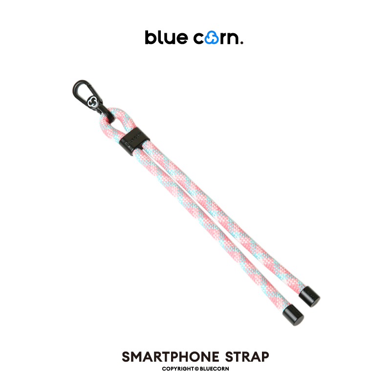 bluecorn蓝色苞米EEYEE伊亚伊原创6mm可调节短款系扣防丢绳通用百搭户外彩色高端五金手机挂绳挂链含夹片挂片