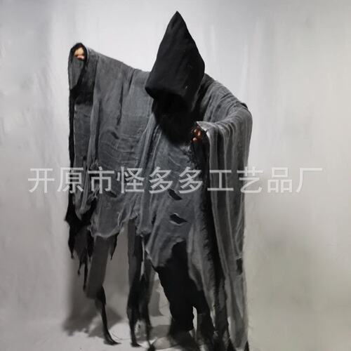 万圣节斗篷服装成人连帽披风衣服鬼屋鬼节派对巫师死神装扮服饰