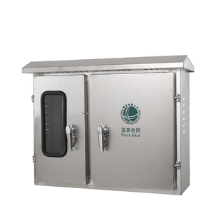 双开门不锈钢配电箱室外挂墙防雨箱两边对开门单项三相电表控制柜