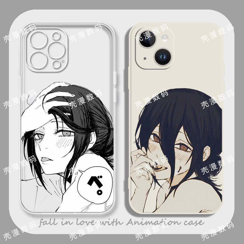 电锯人蕾塞手机壳创意适用于苹果16promax华为mate70荣耀小米15vivoiqoo红米OPPO真我系列高颜值全包保护套