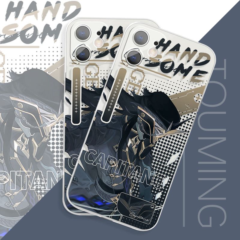 原神愚人众队长iphone手机壳苹果17promax动漫16二次元帅酷14透明荣耀oppo小米vivo华为1加15超火独特硅胶壳