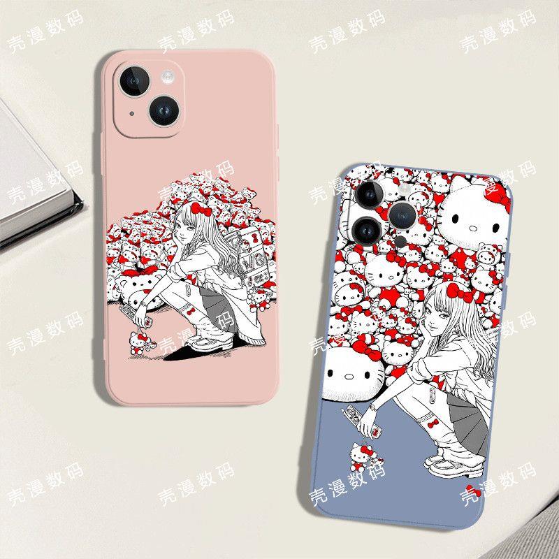 伊藤润二富江kitty手机iphone16保护壳苹果17promax手机壳华为P70PRO荣耀nova7手机壳小米17vivoiQOO红米OPPO