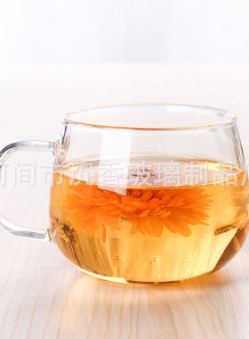 厂家直销玻璃茶杯/咖啡杯 水杯纯人工吹制 加厚350ml 透明