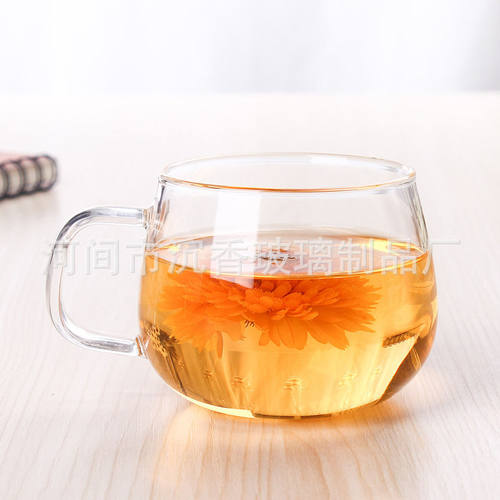 厂家直销玻璃茶杯/咖啡杯 水杯纯人工吹制 加厚350ml 透明