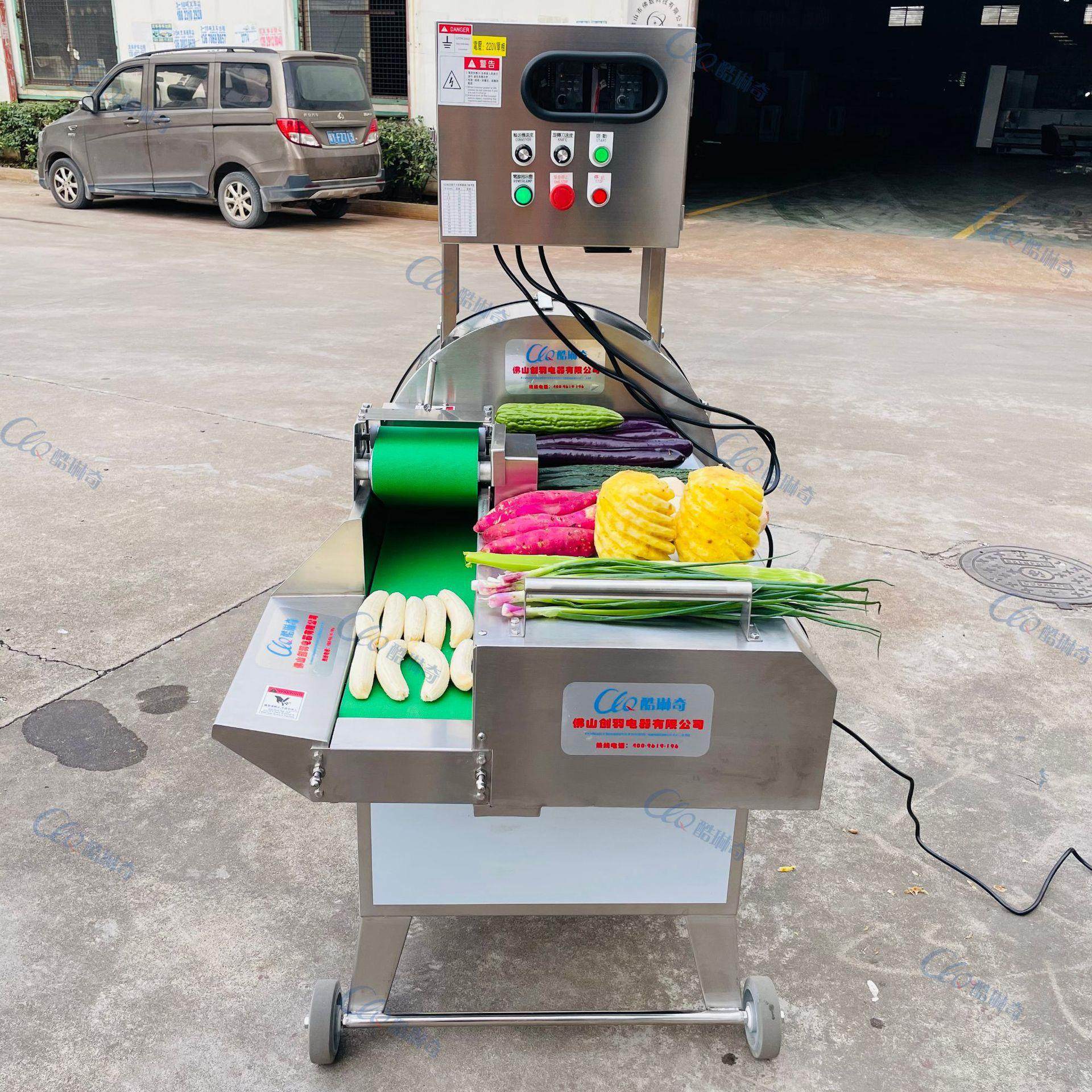 优选乐优大型食品厂叶菜净菜加工多功能哈密瓜冬瓜芹菜切片切丝机