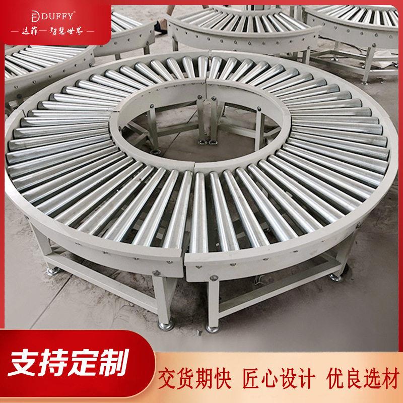 拐输送线意环型转动角流水线gtzwj弯机传辊筒定制任弯度不锈钢滚