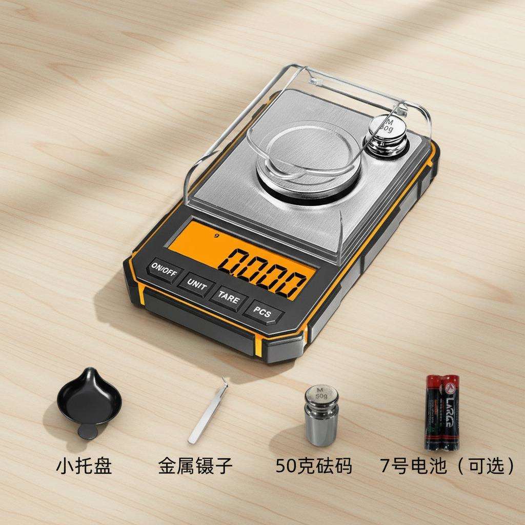 工厂精准电子秤小型口袋迷你秤毫克秤精度 50g/0.001称克电子秤称