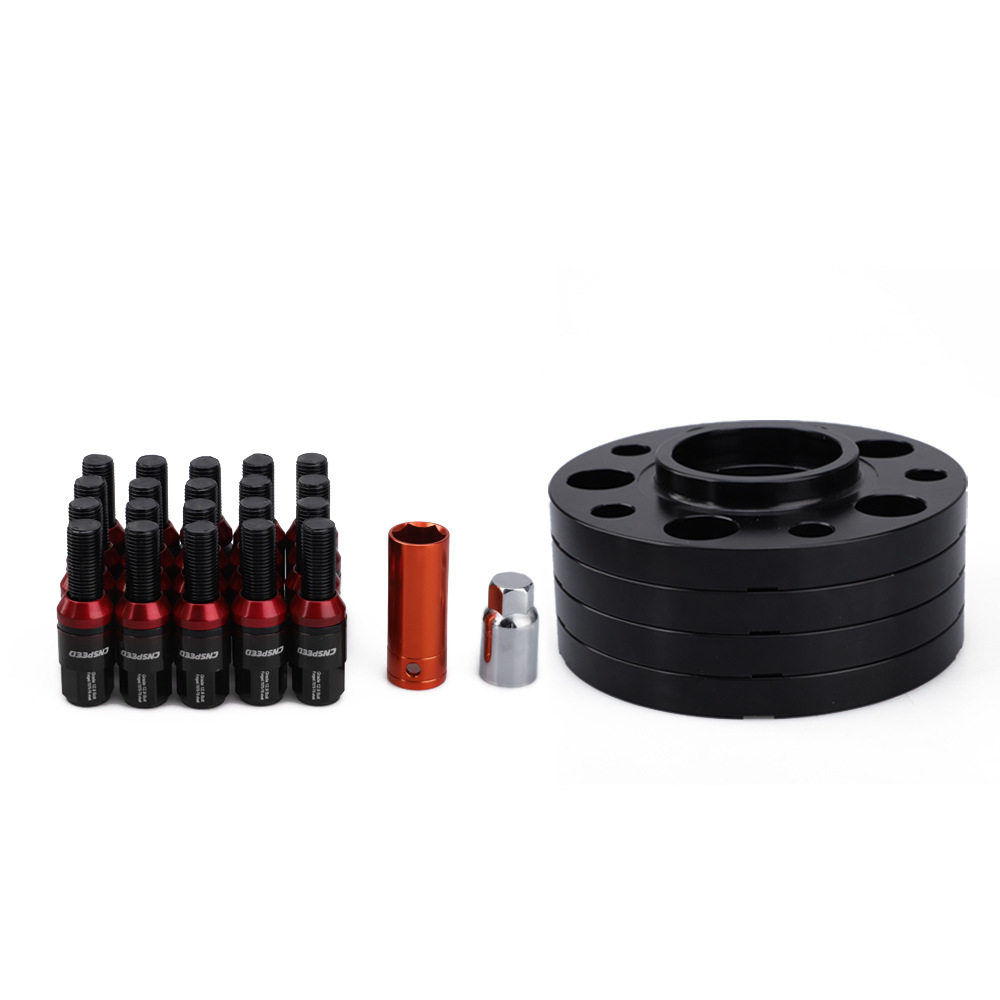5*120汽车轮毂法兰盘 车轮加高加宽带4*15mm厚度/M12*1.5轮胎螺栓
