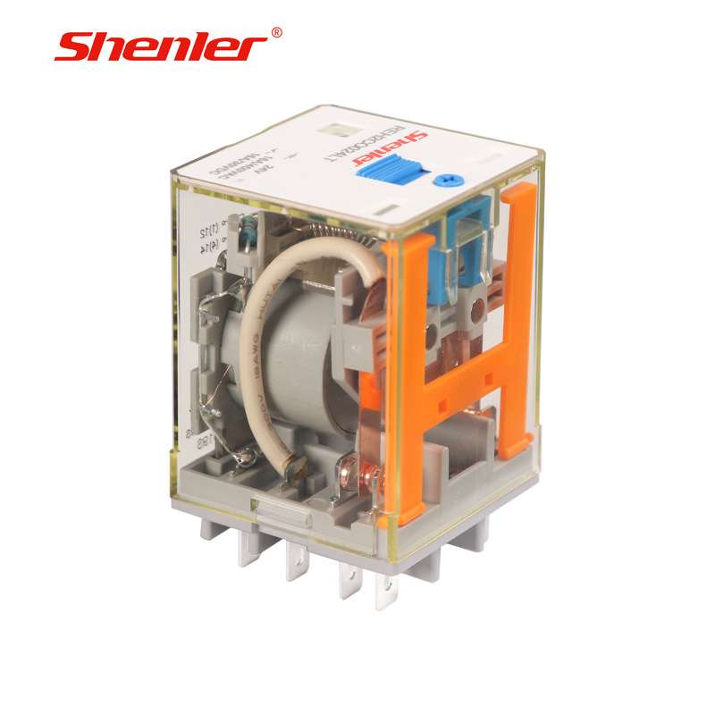 申乐功率继电器REH中间继电器交流220v6脚11脚直流dc24v三项my4nj