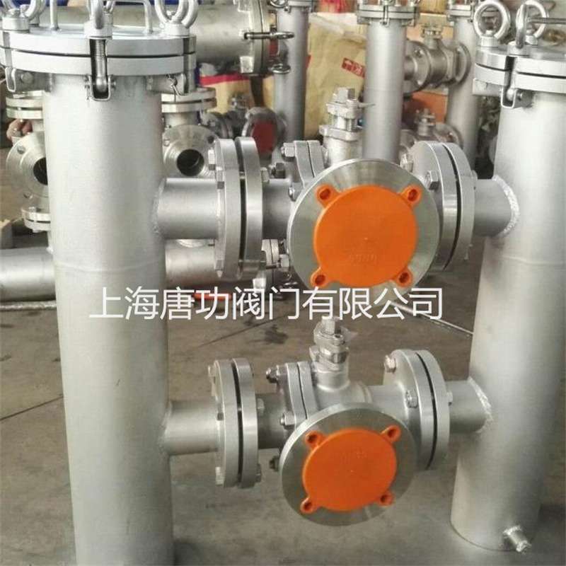 唐功SSL-16P双联袋式过滤器 管道双联式过滤器 不锈钢双联过滤器
