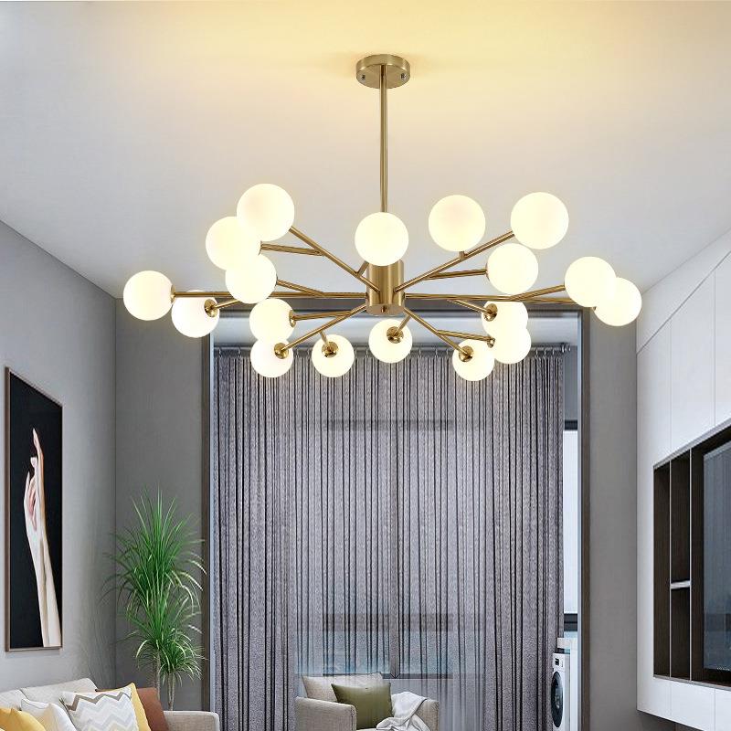 北欧led客厅灯创意个性吊灯现代简约魔豆灯大气温馨卧室餐厅灯