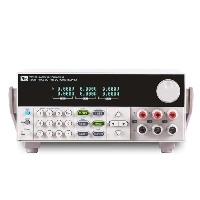 艾德克斯三通道电源IT6322A可编程直流稳压电源30V/6A/90W