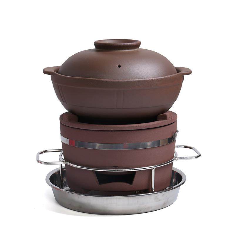 碳炉子港式木炭火锅煲打边炉红泥炉小炭炉老式陶土家用室内烧炭炉