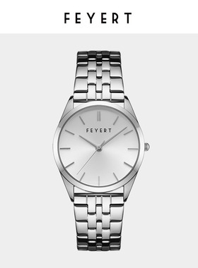 FEYERT经典精钢女士手表女款正品名牌防水气质女式日本石英腕表女