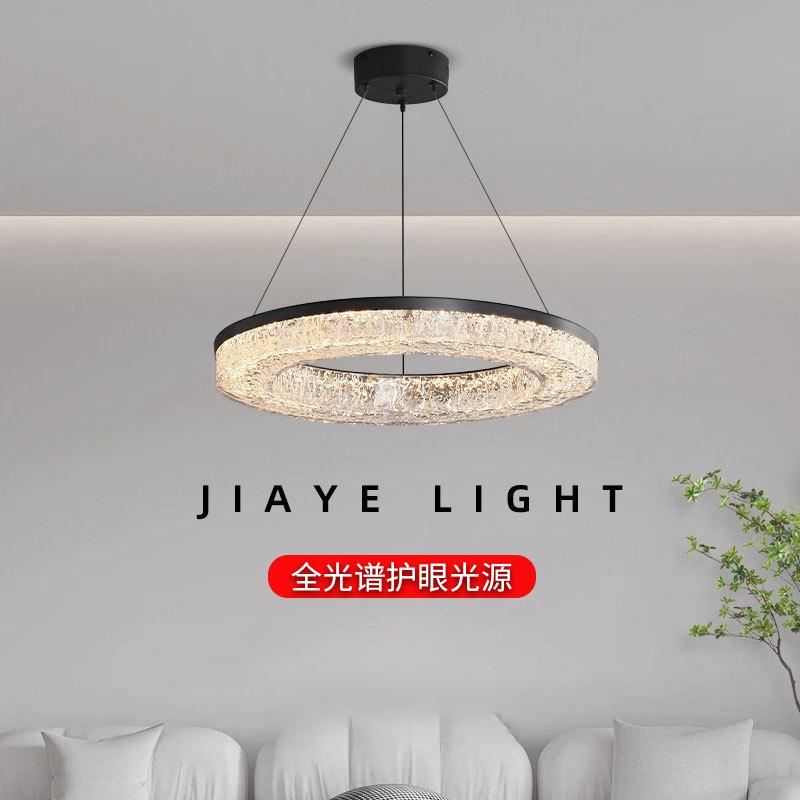 意式极简客厅全铜吊灯高端轻奢大气大厅主灯简约设计师别墅卧室灯